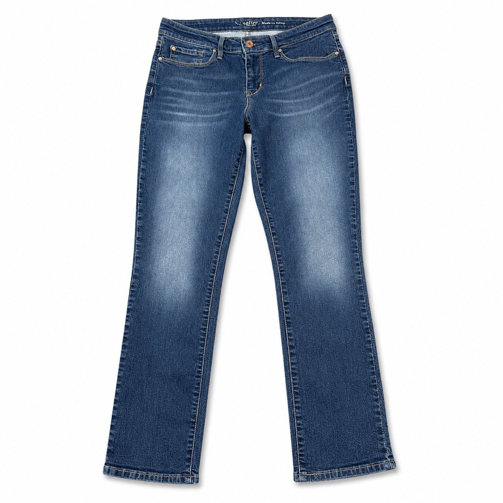 Signature Levi Strauss Modern Slim Jeans Women's 10 W30 L32 Dark Washā Stretch
